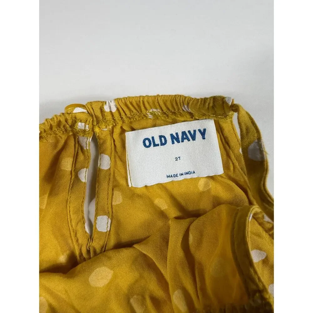 Old Navy Mustard Yellow Polka Dot Halter Jumpsuit Size 2